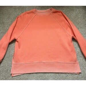 Aerie Sweatshirt Women’s Size XXS Washed Coral Crewneck Oversized